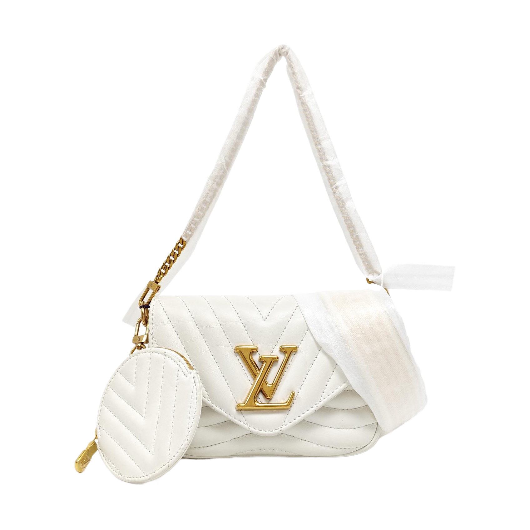 NEW WAVE Quilted Calfskin White