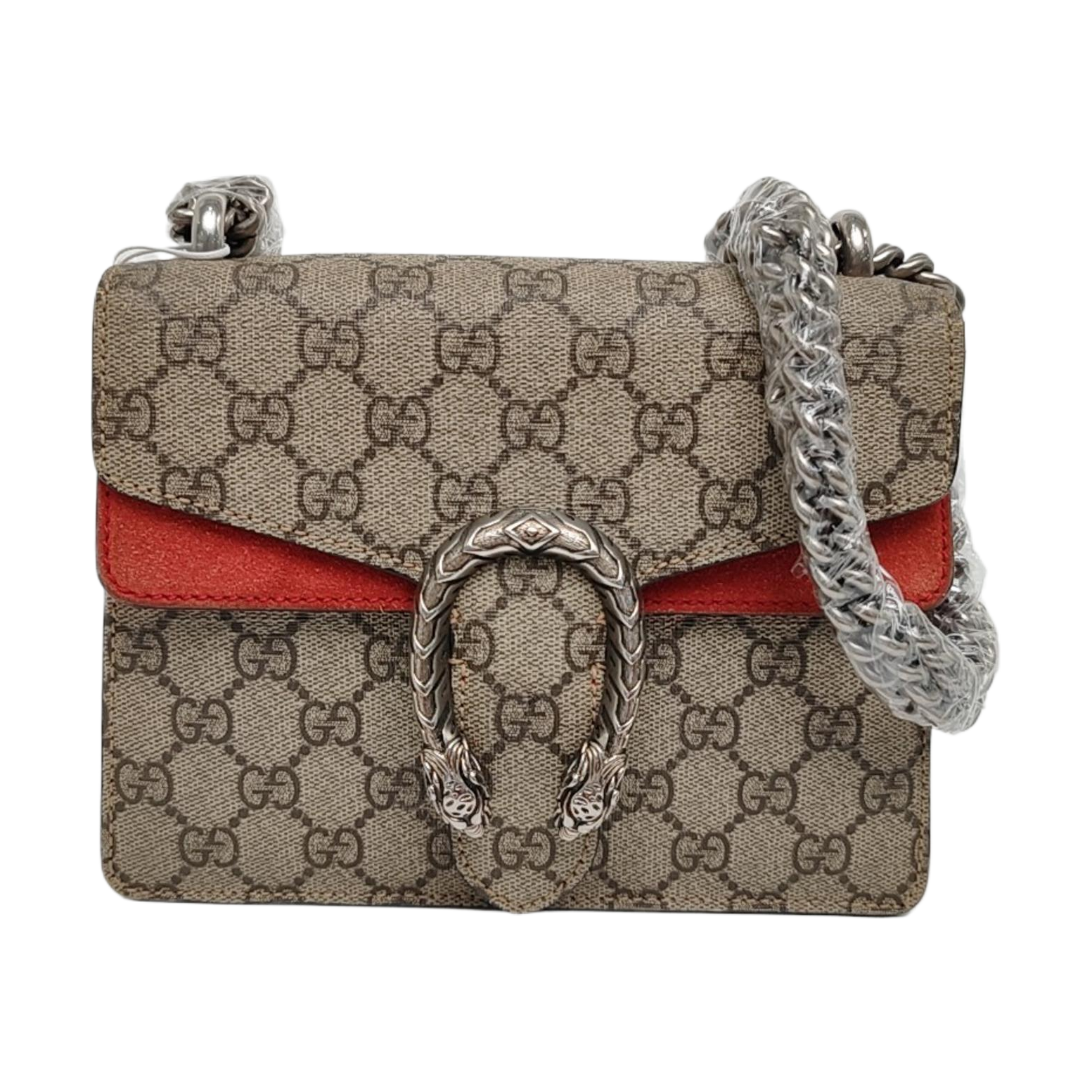 Dionysus Mini Monogram Coated Canvas Beige