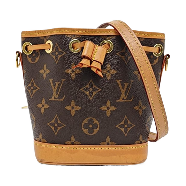 NOÉ Nano Monogram Coated Canvas Brown