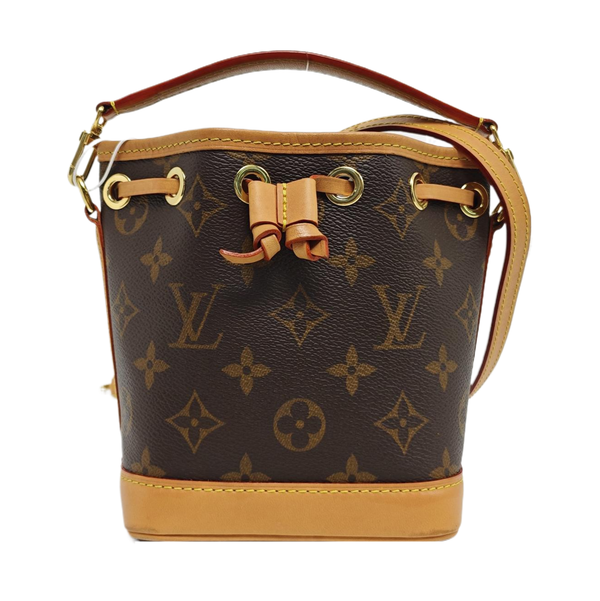 NOÉ Nano Monogram Coated Canvas Brown