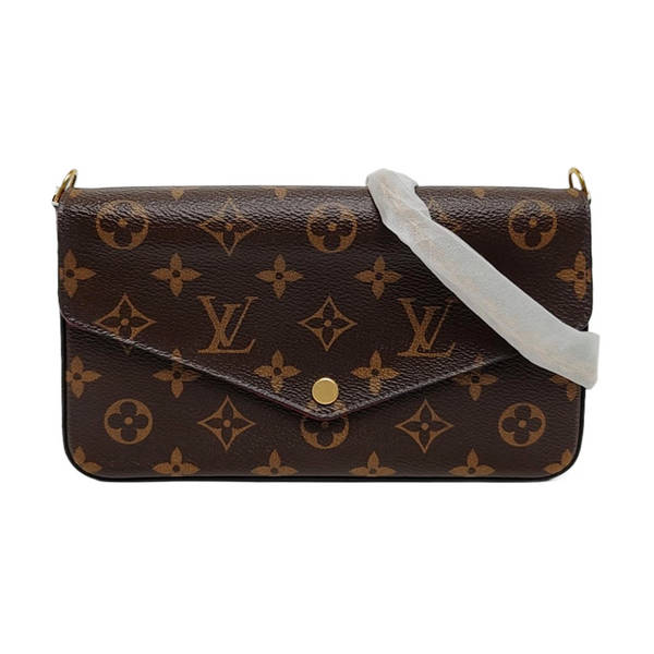 FÉLICIE Monogram Coated Canvas Brown