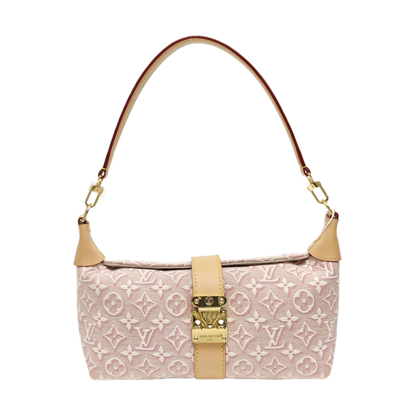Pochette Mia Monogram Fabric Pink