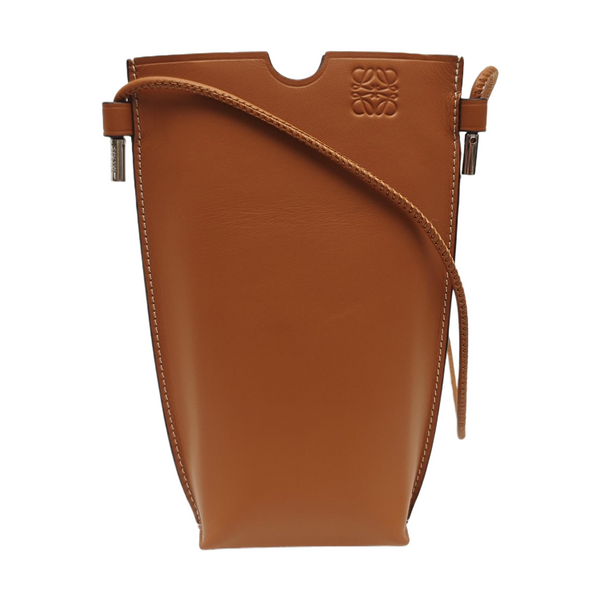 Calfskin Shoulder Bag Brown