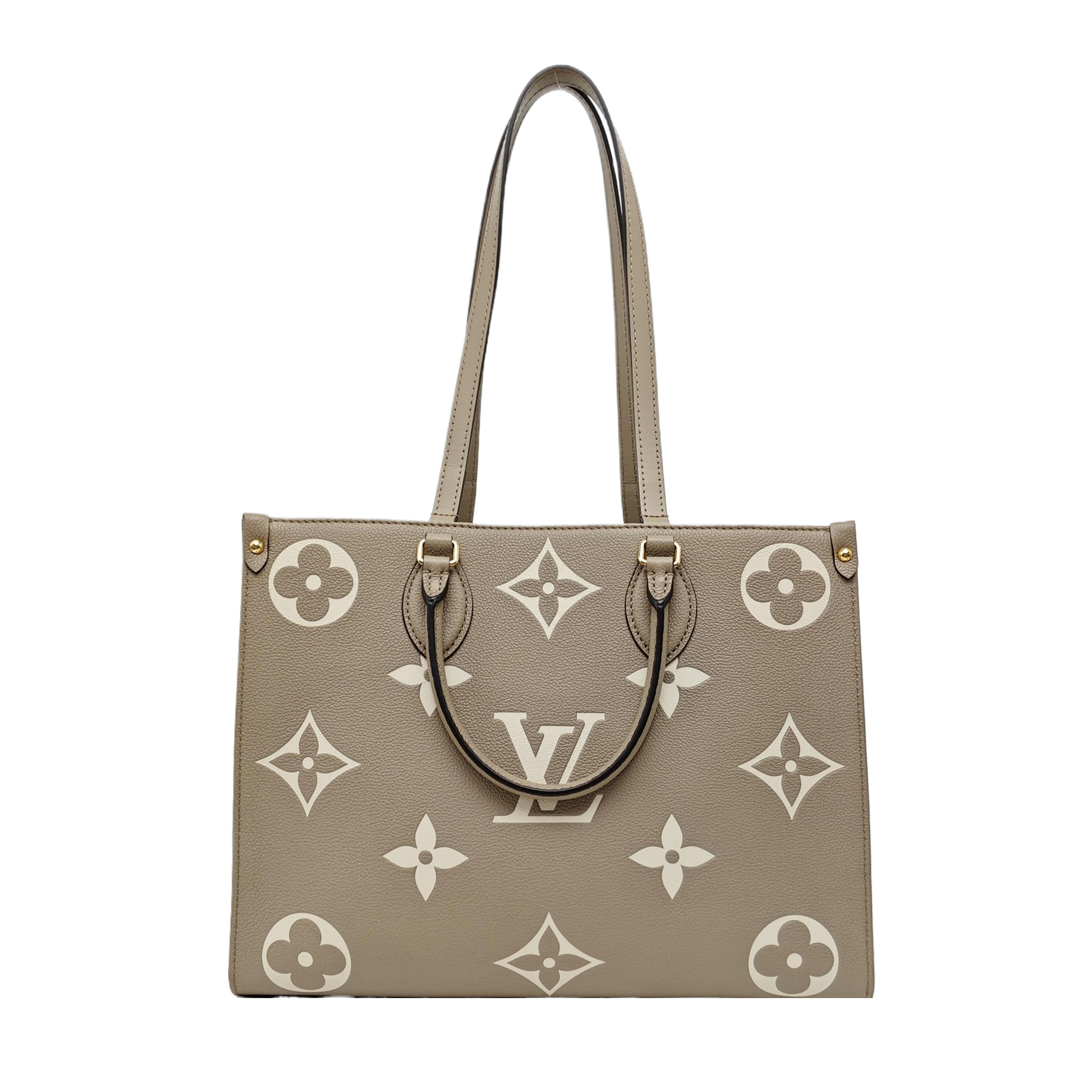 ONTHEGO MM Monogram Calfskin Gray