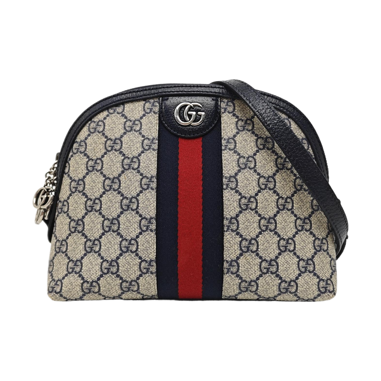 Ophidia Small Monogram Coated Canvas Beige