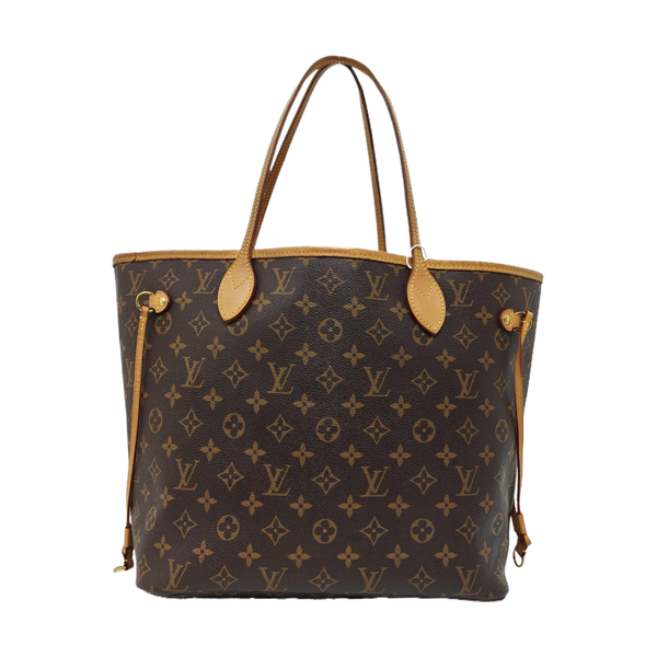 NEVERFULL MM Monogram Coated Canvas Brown
