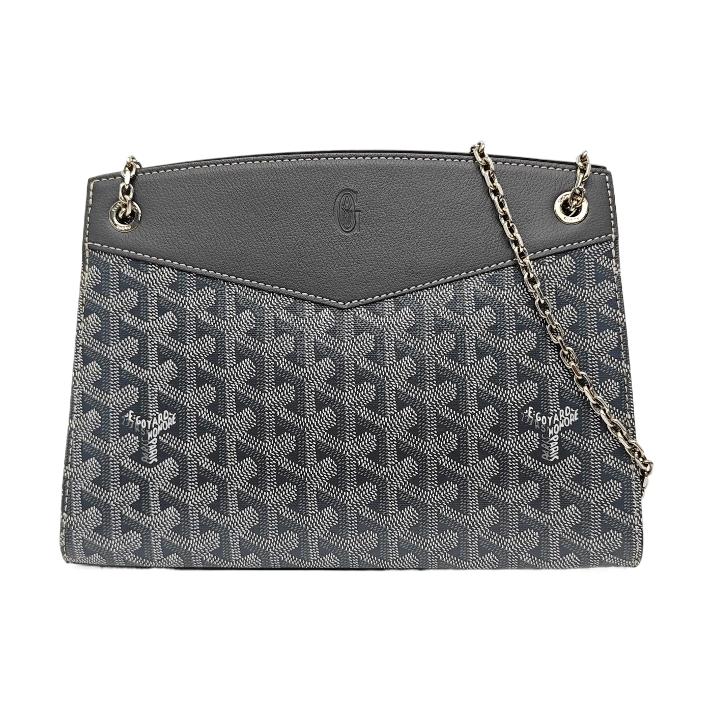Coated Canvas Shoulder Bag Gray