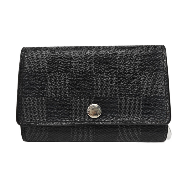 Damier Graphite Coated Canvas Key Pouch Gray