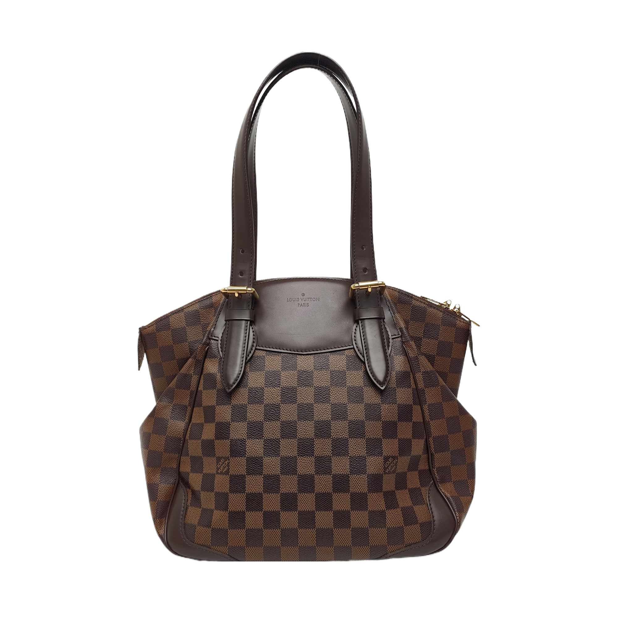 VERONA MM Damier Ebene Coated Canvas Brown