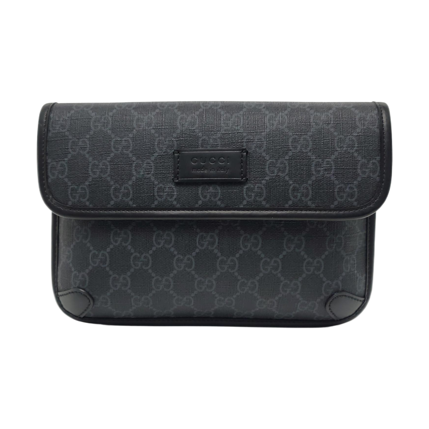 Neo Vintage Monogram Coated Canvas Black
