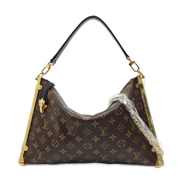 Lucky Trunk Monogram Coated Canvas Brown