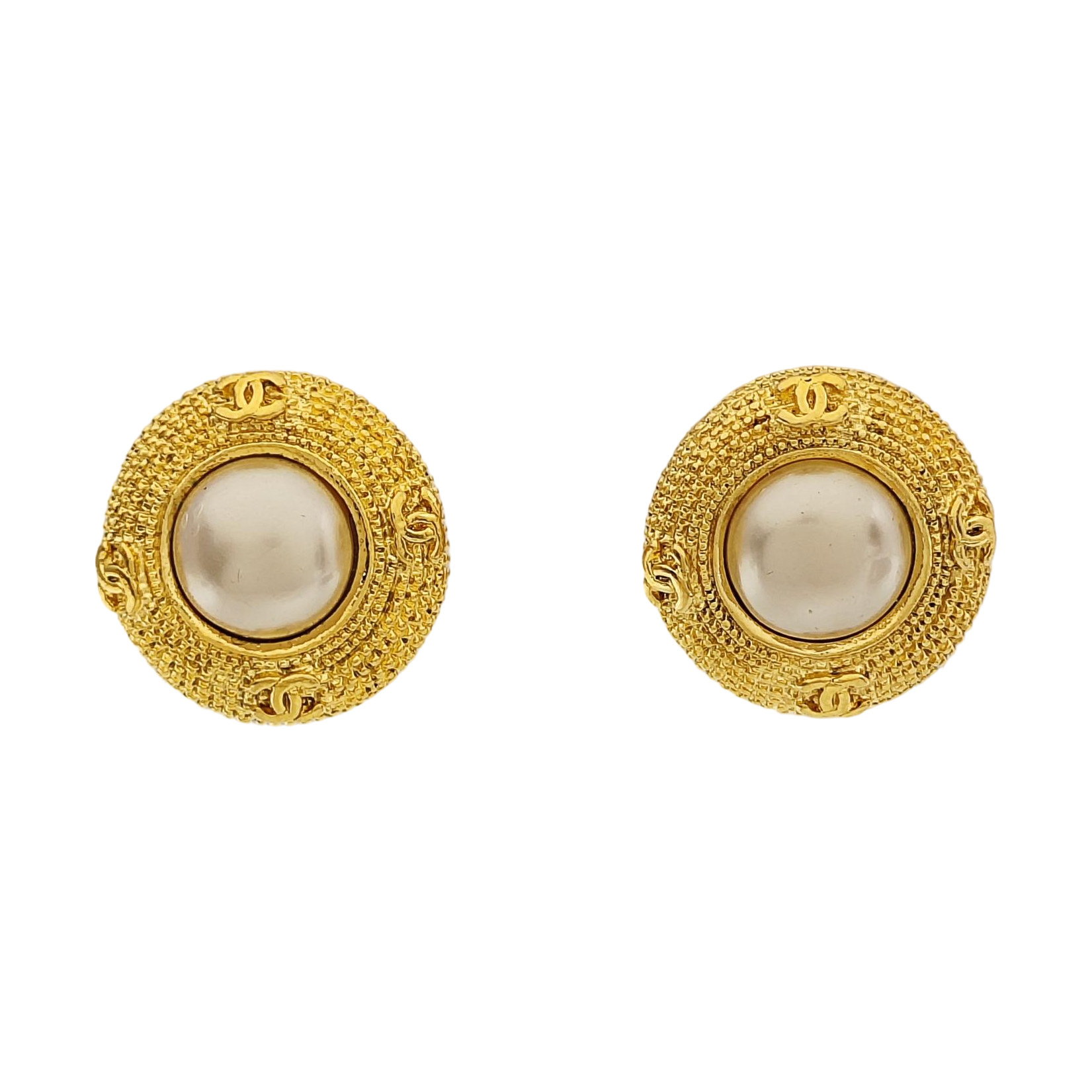 Metal Gold Clip On Earrings