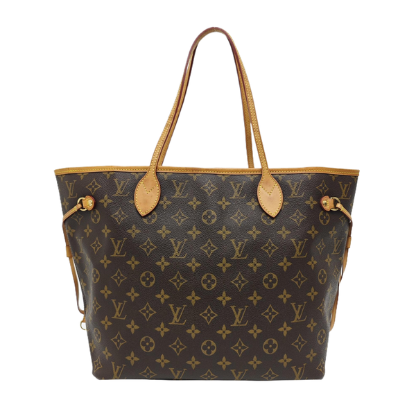 NEVERFULL MM Monogram Coated Canvas Brown