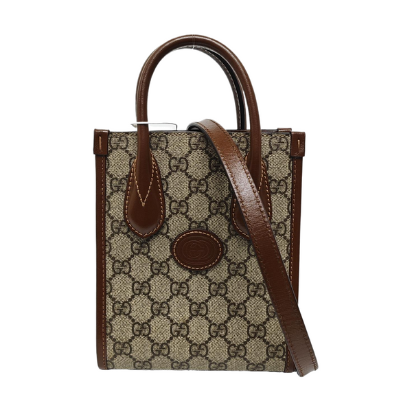 Retro Mini Monogram Coated Canvas Beige