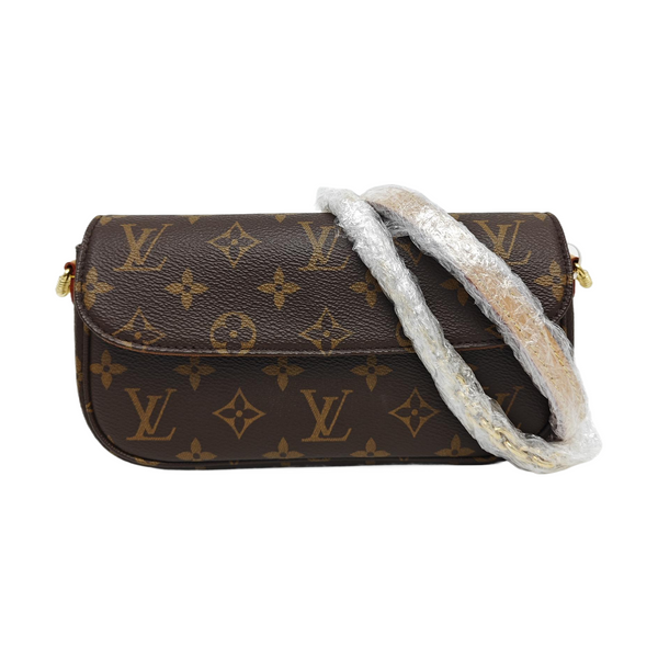 IVY Monogram Coated Canvas Brown