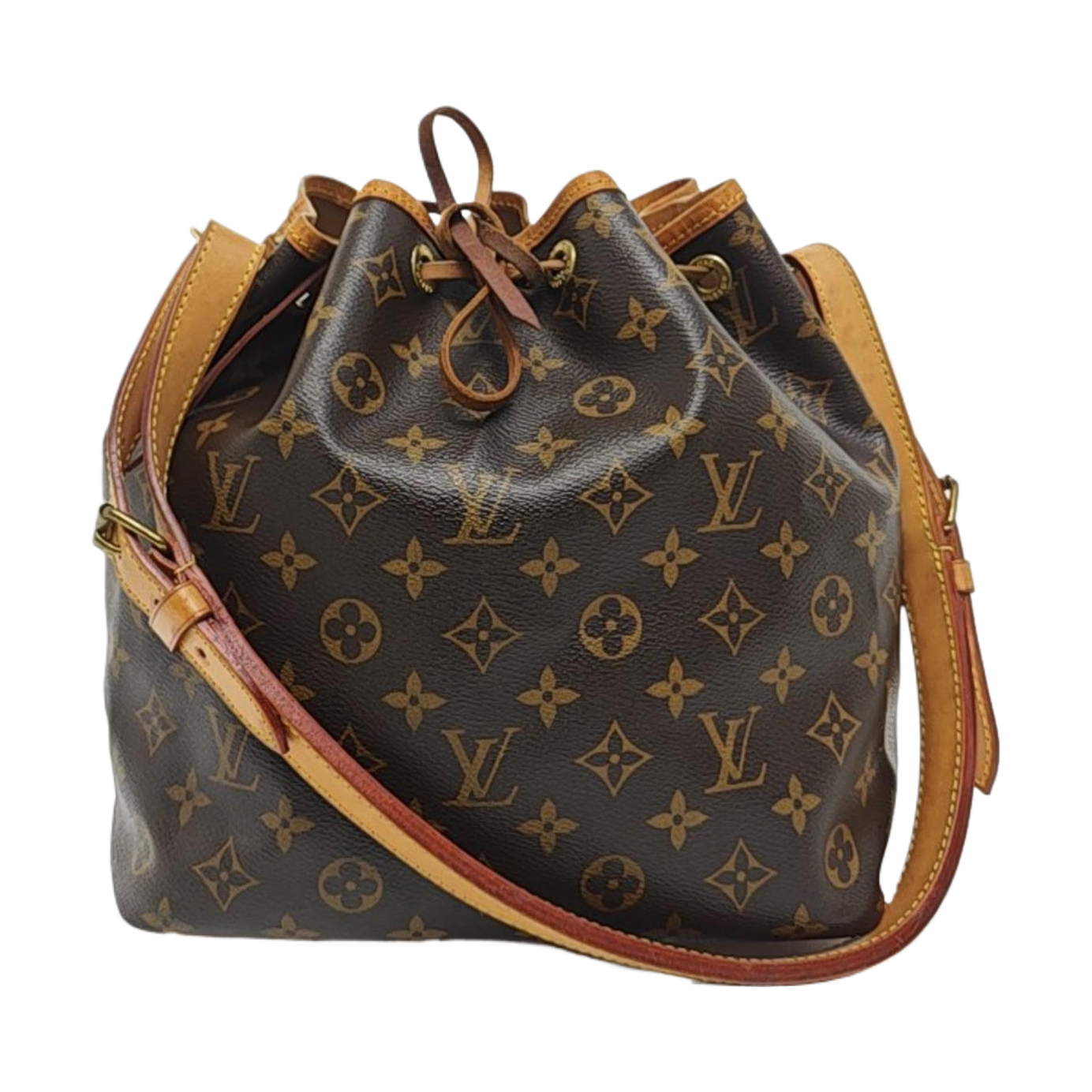 NÉONOÉ PM Monogram Coated Canvas Brown