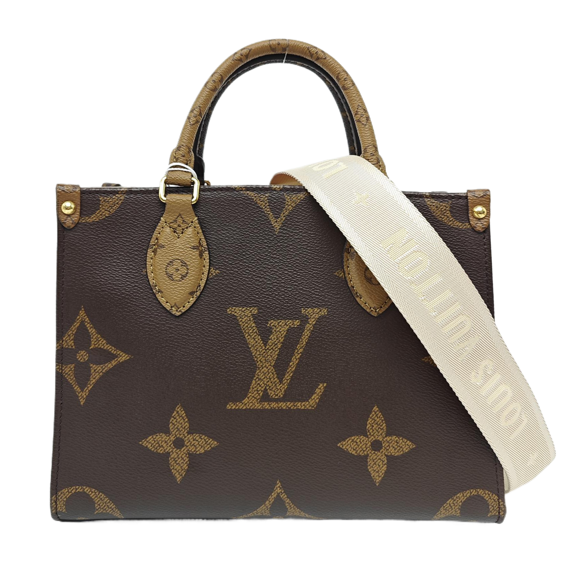 ONTHEGO PM Monogram Coated Canvas Brown
