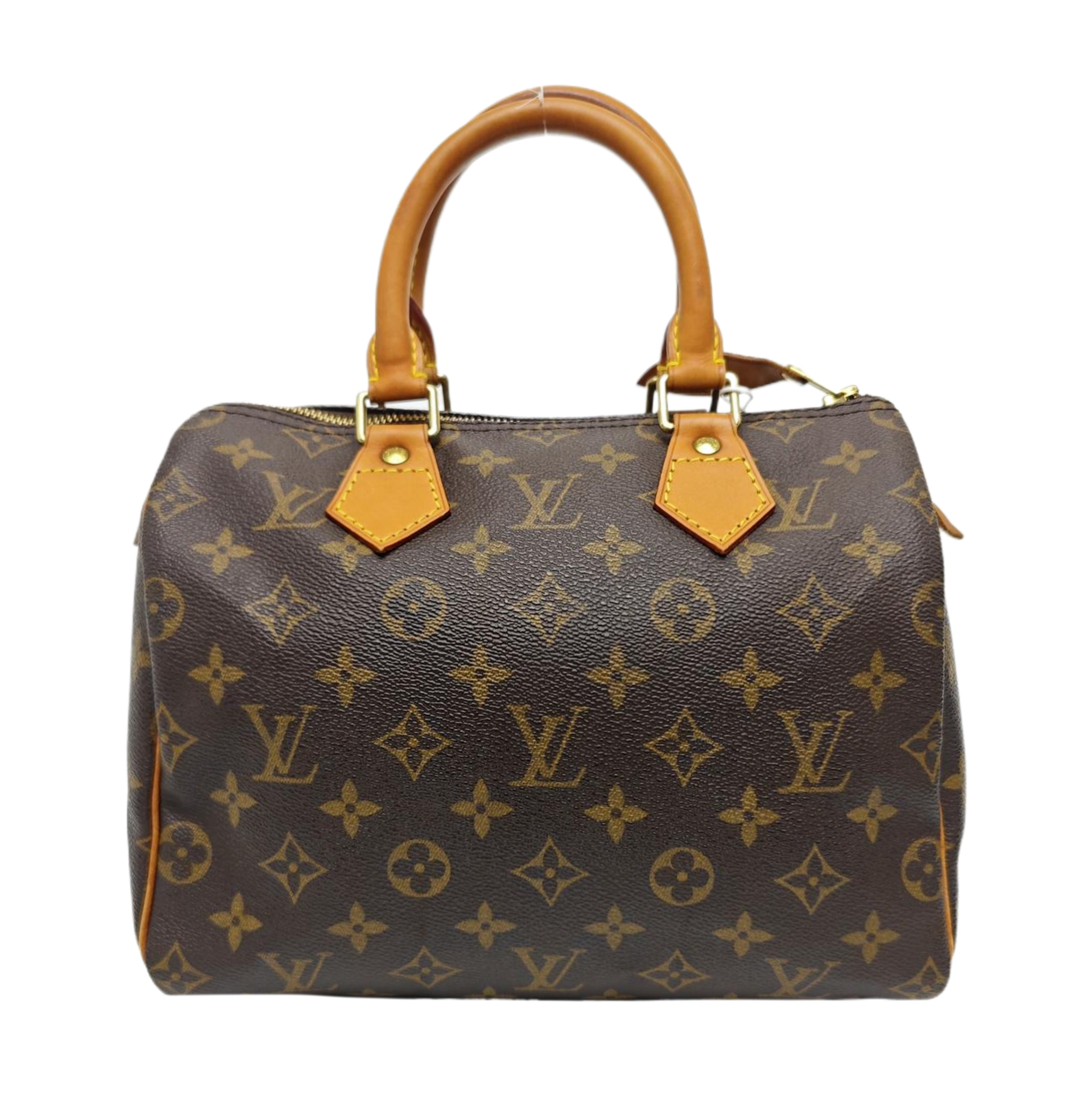 SPEEDY 25 Monogram Coated Canvas Brown