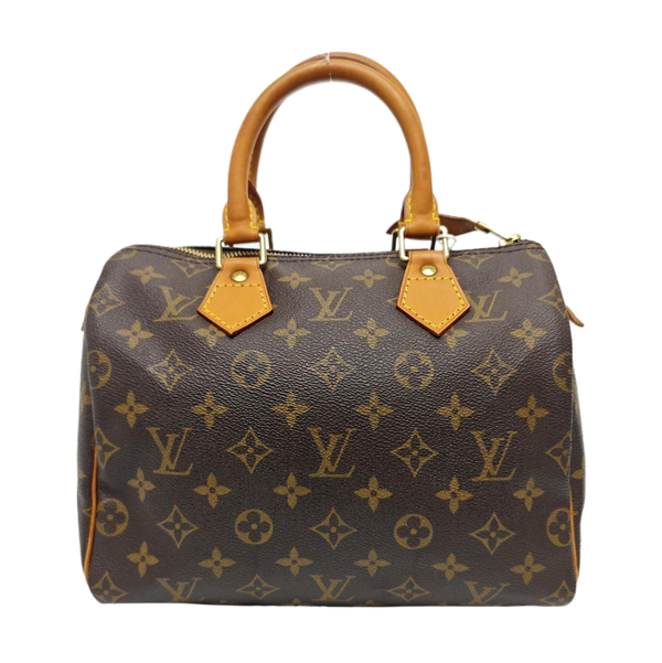 SPEEDY 25 Monogram Coated Canvas Brown