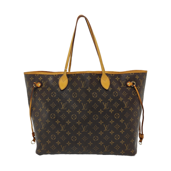 NEVERFULL GM Monogram Coated Canvas Brown