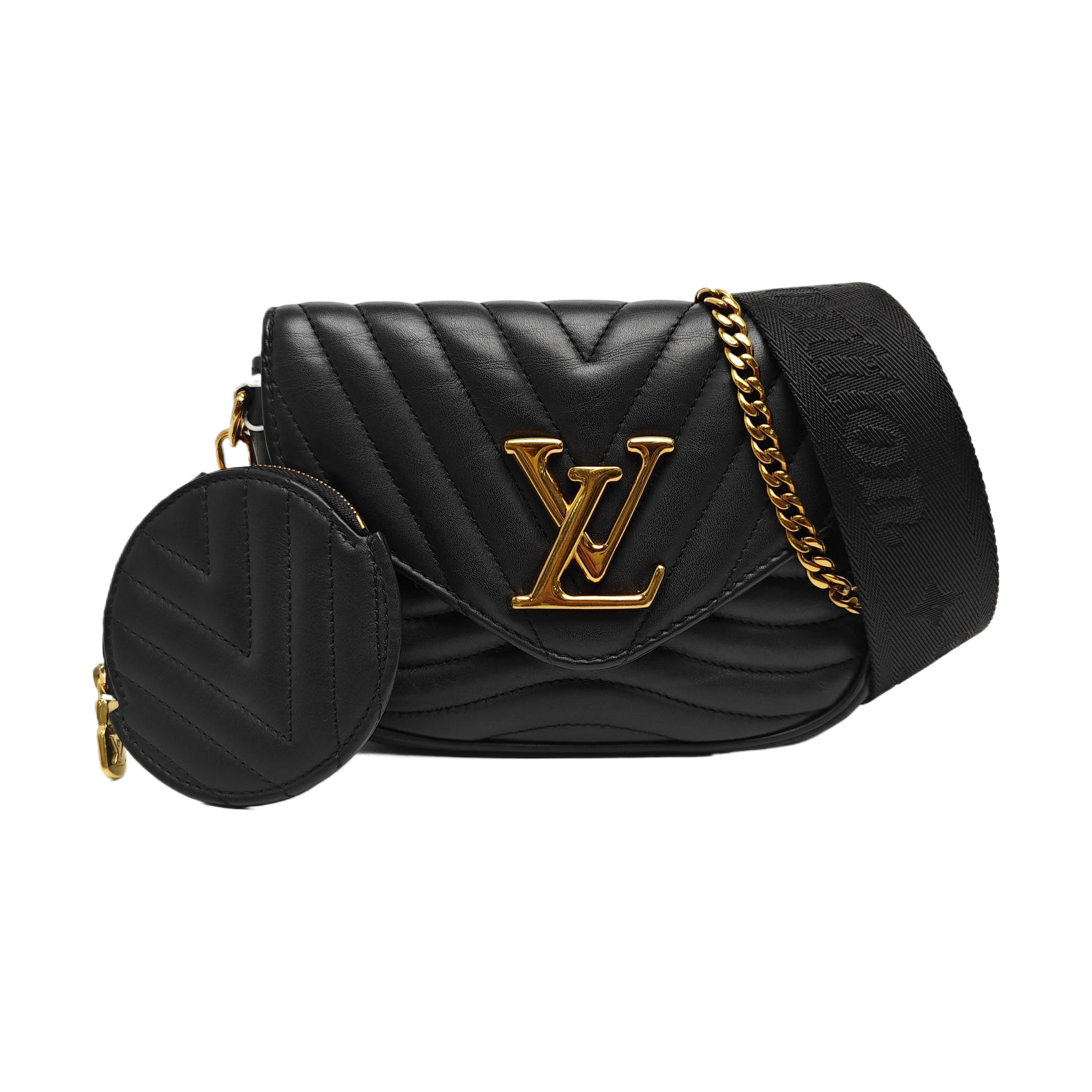 NEW WAVE Quilted Calfskin Black