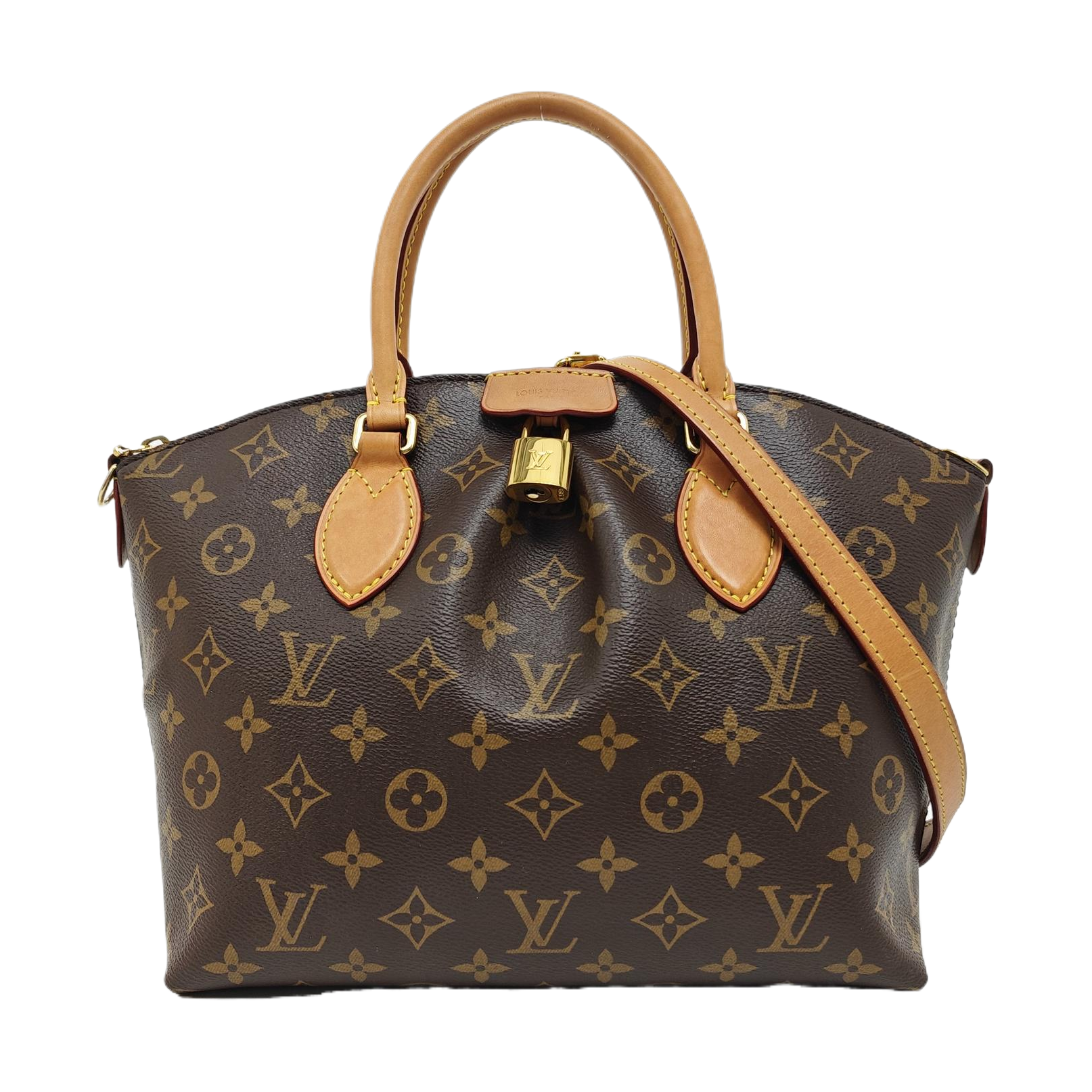 BOETIE PM Monogram Coated Canvas Brown