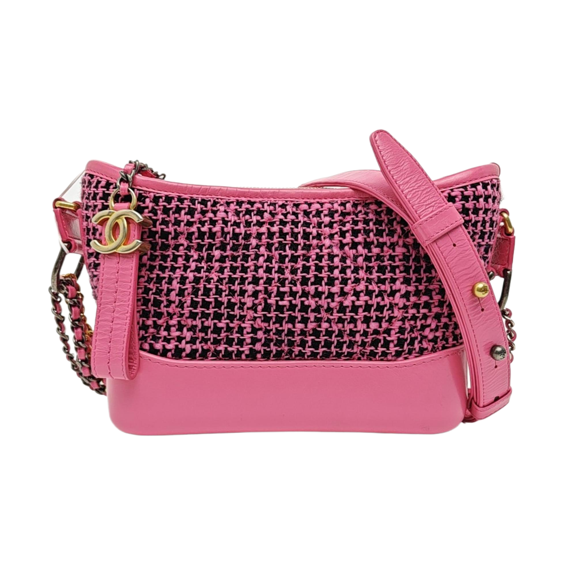 GABRIELLE Small Quilted Wool Pink