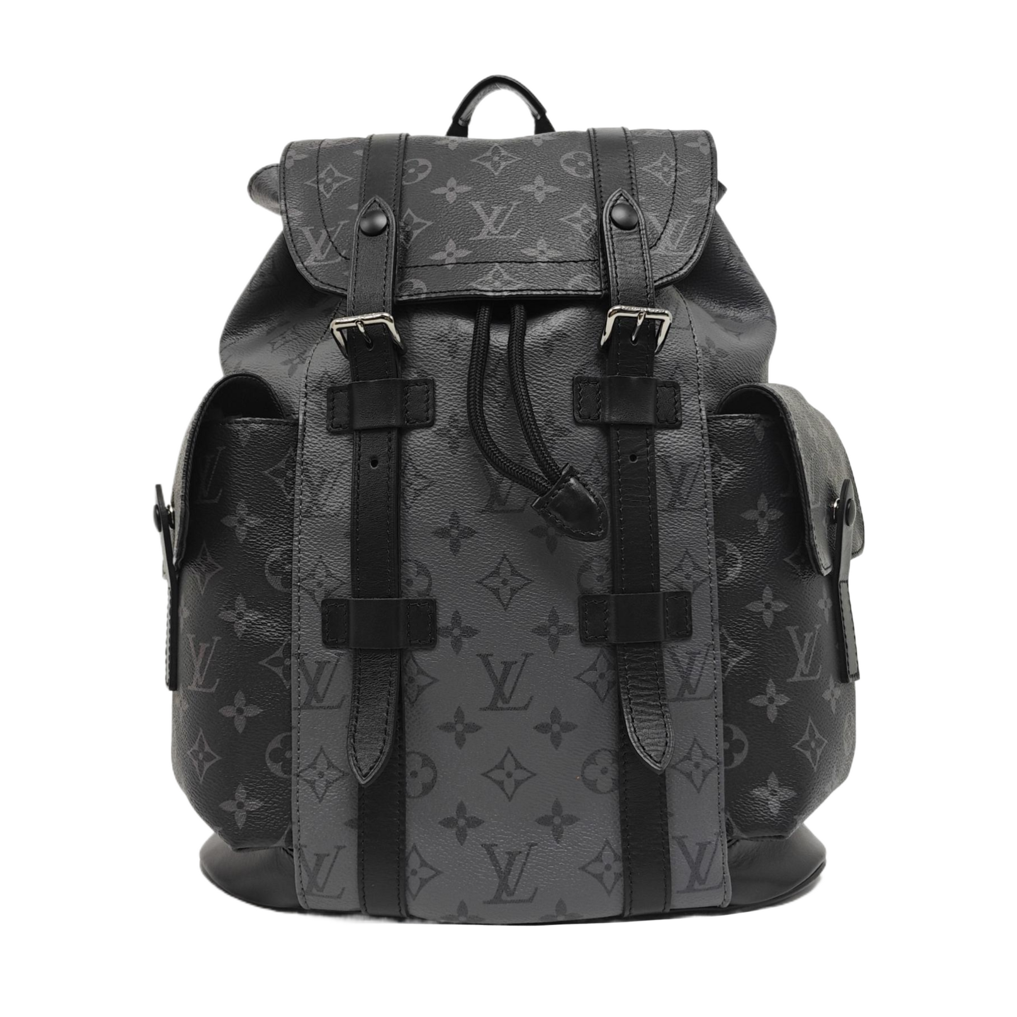 CHRISTOPHER PM Monogram Coated Canvas Gray