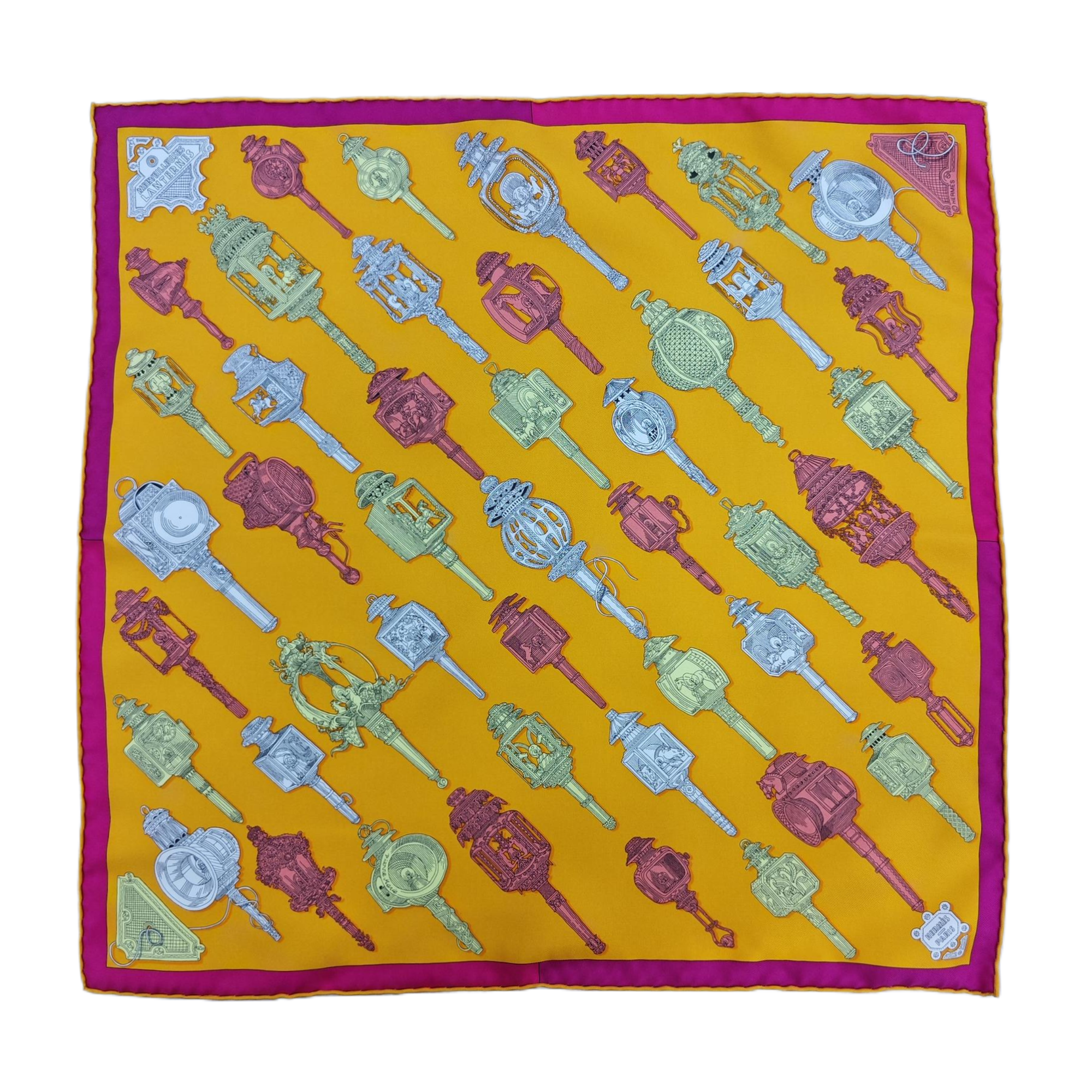 Mulberry Silk Silk Scarf Orange