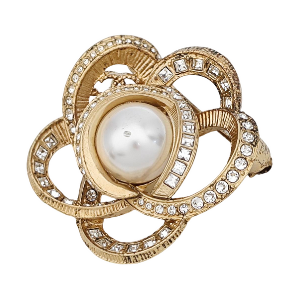 Metal Gold Brooch