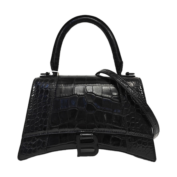 Hourglass S Calfskin Black