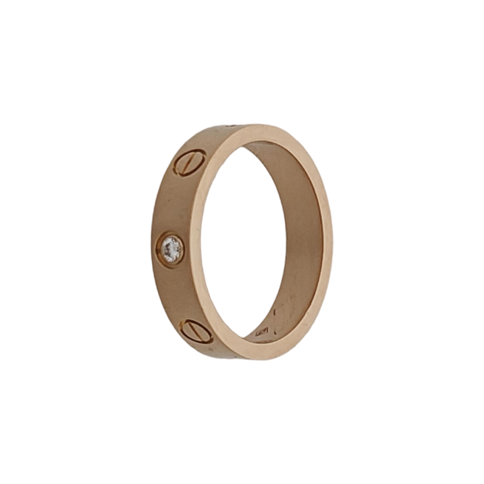 LOVE 18k Rose Gold Ring EU 49
