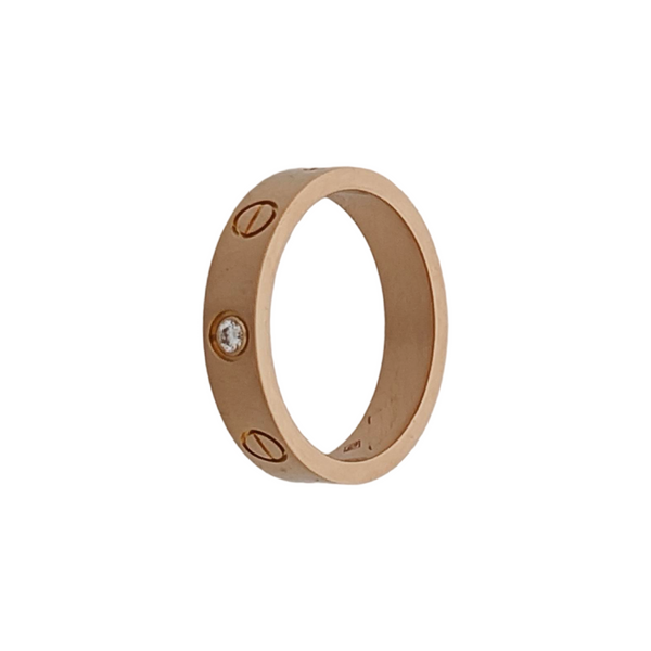 LOVE 18k Rose Gold Ring EU 49