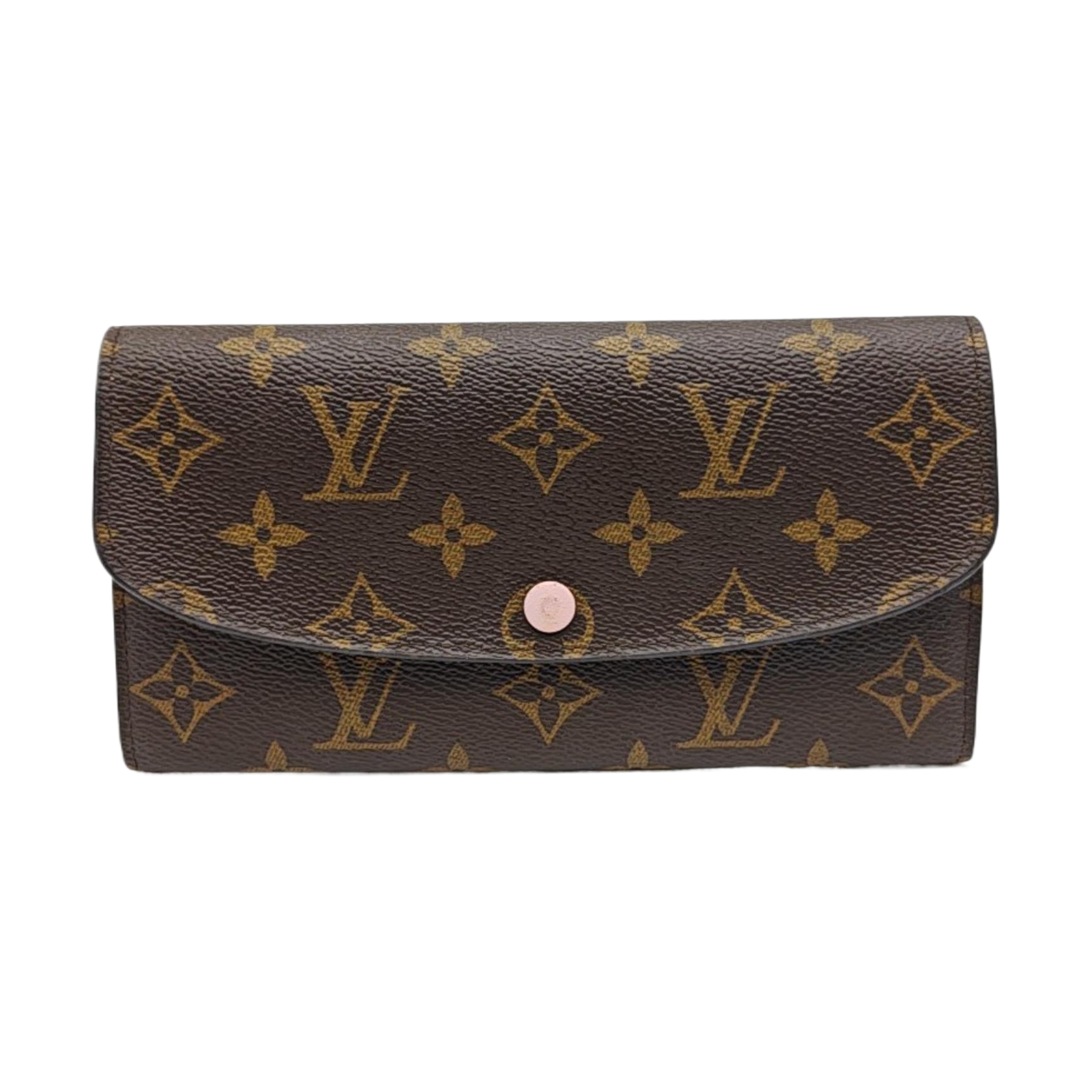 EMILIE Monogram Coated Canvas Brown Wallet