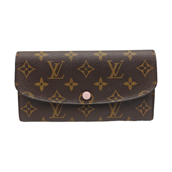 EMILIE Monogram Coated Canvas Brown Wallet