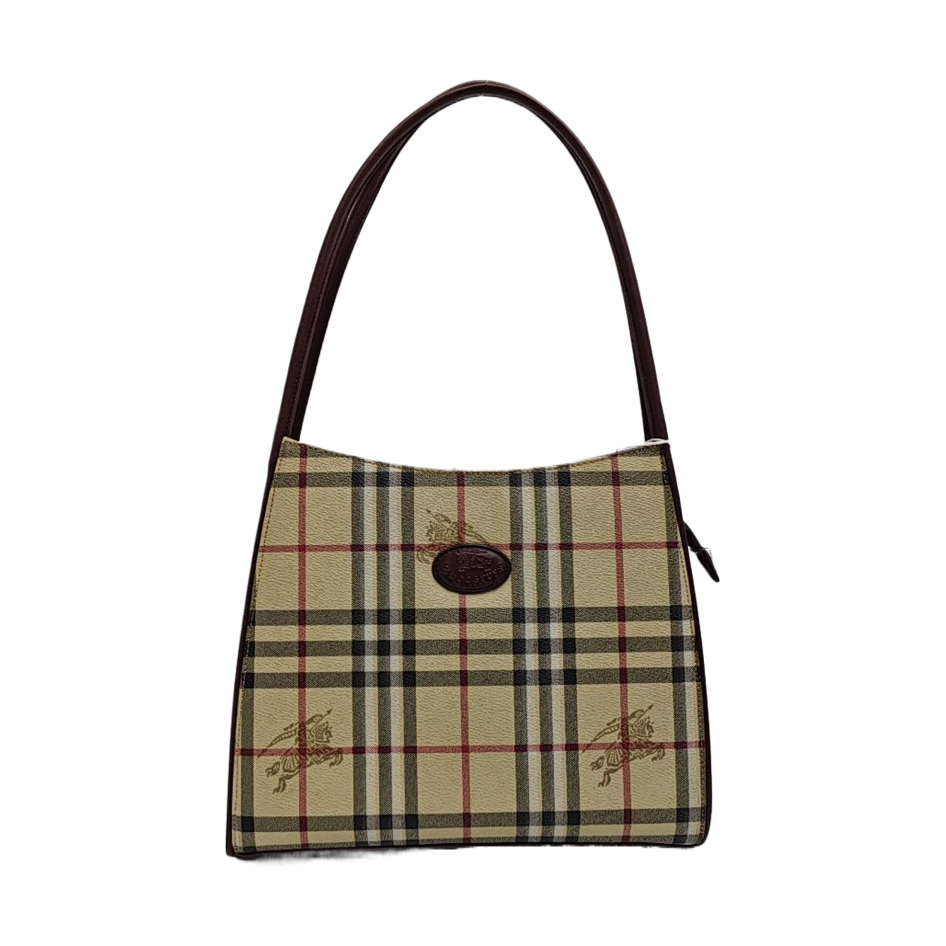 Coated Canvas Tote Bag Beige