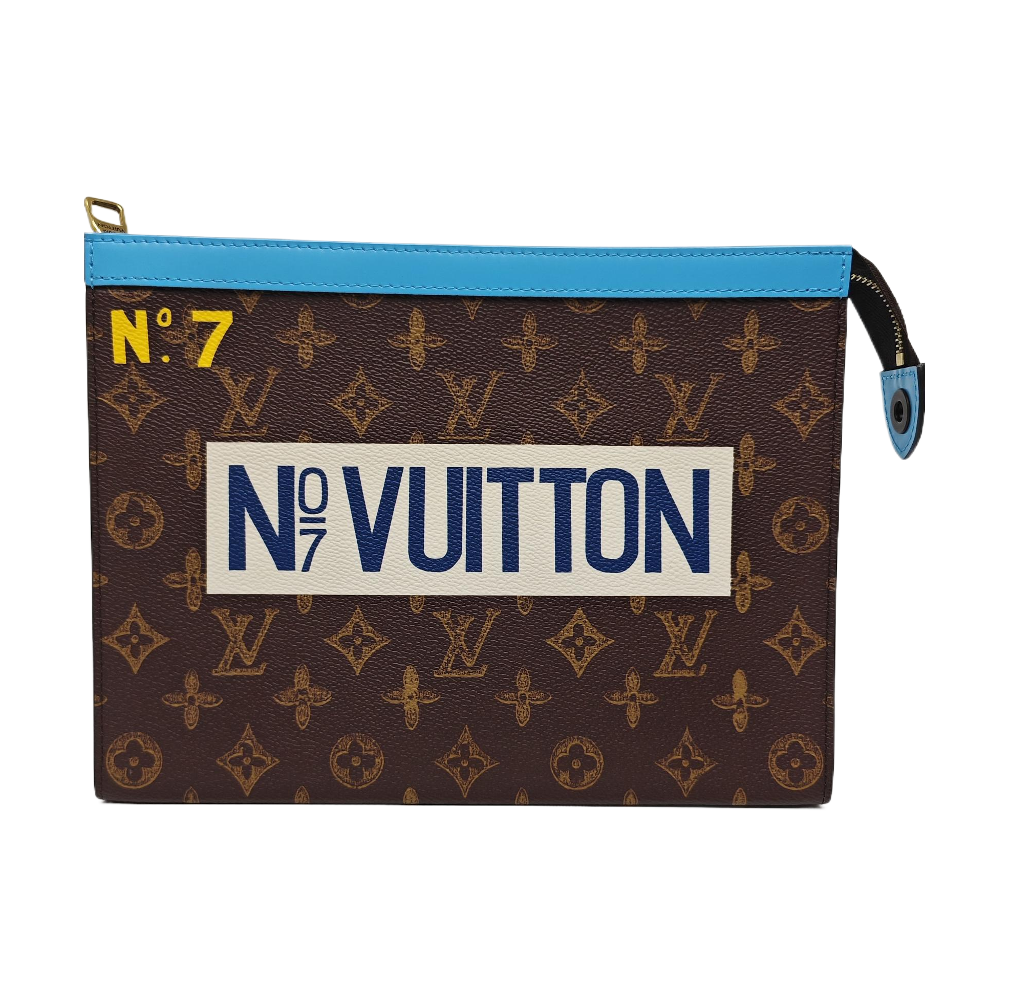 Pochette Voyag MM Monogram Coated Canvas Brown