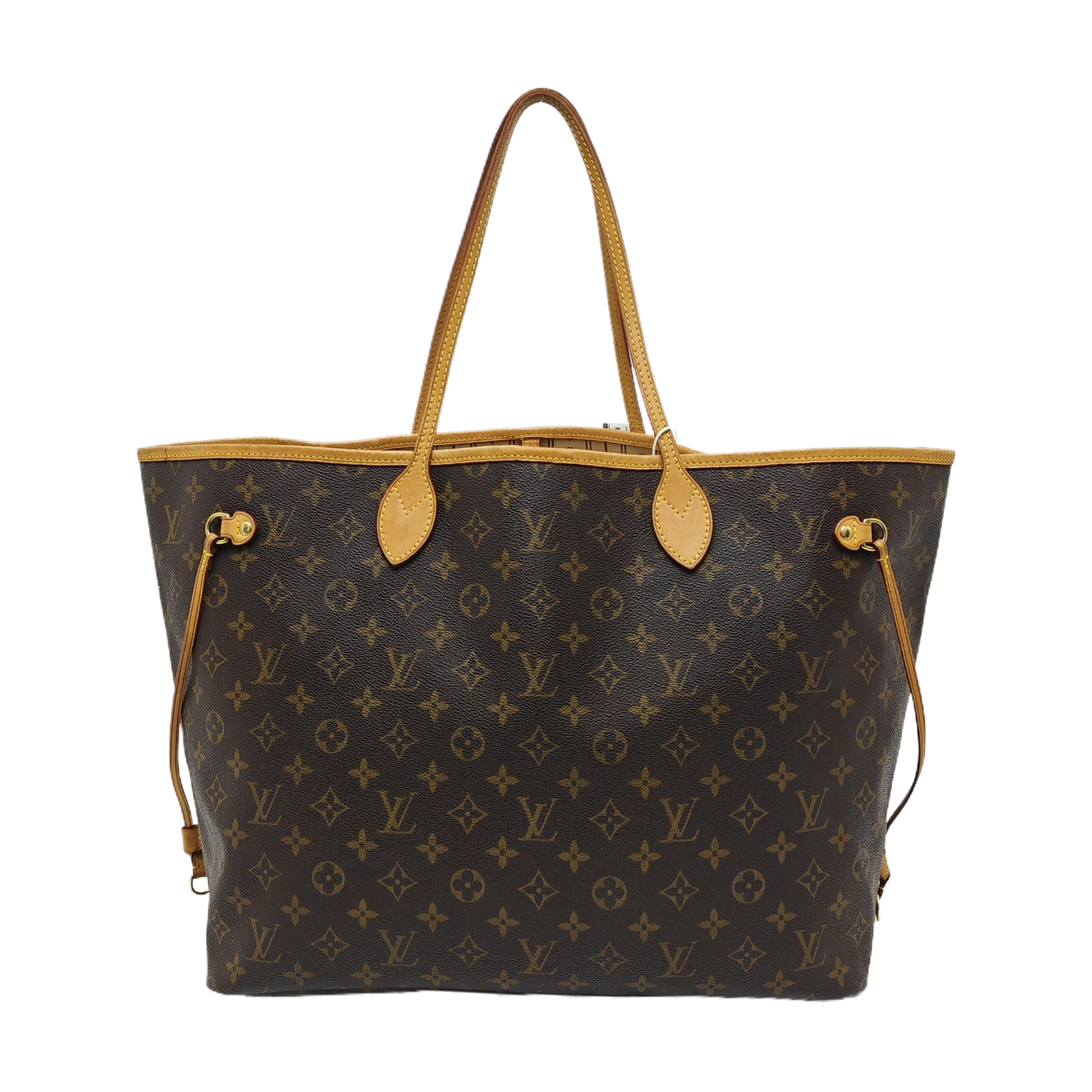 NEVERFULL GM Monogram Coated Canvas Brown