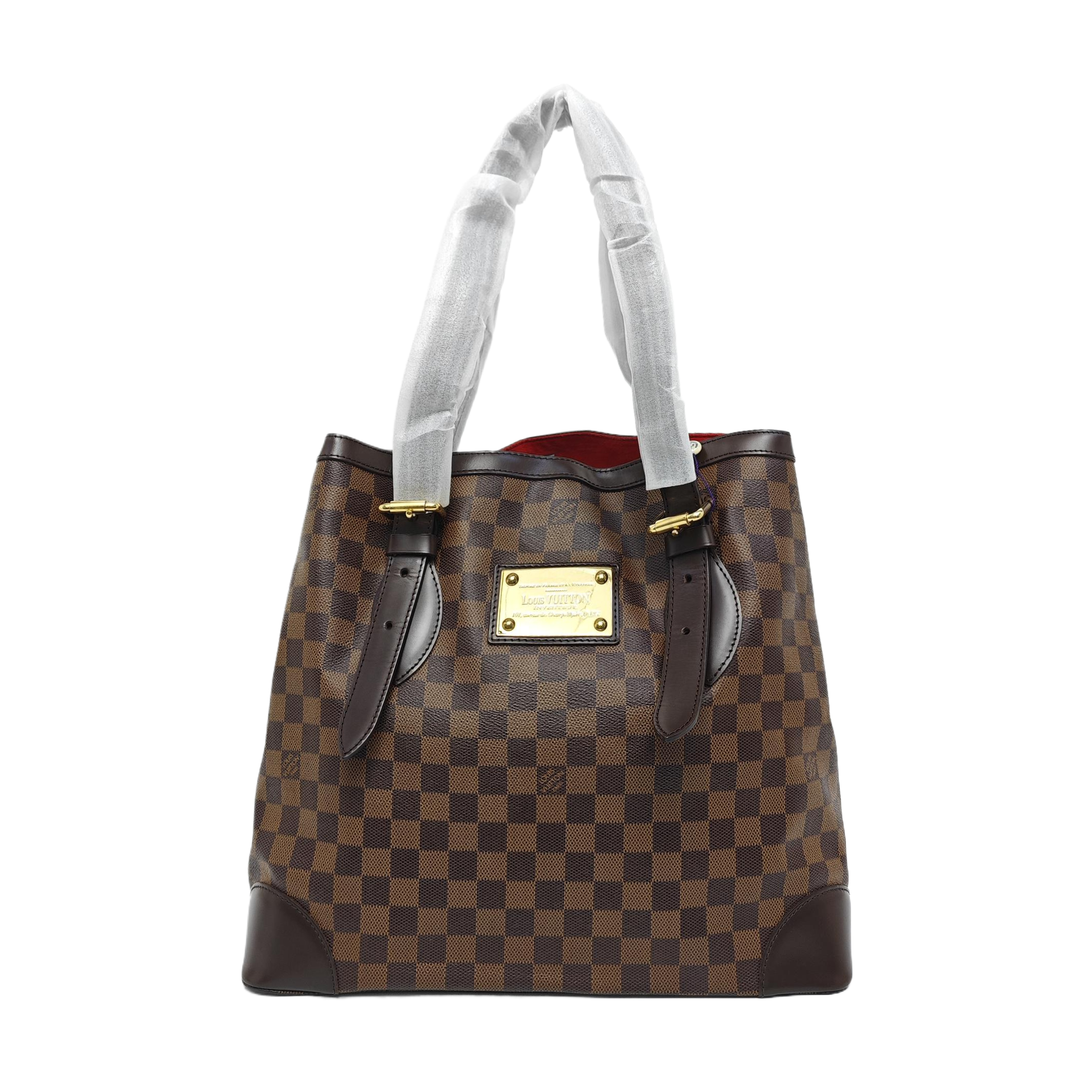 HAMPSTEAD GM Damier Ebene Coated Canvas Brown