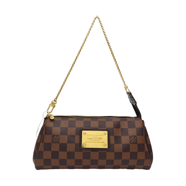 EVA Damier Ebene Coated Canvas Brown
