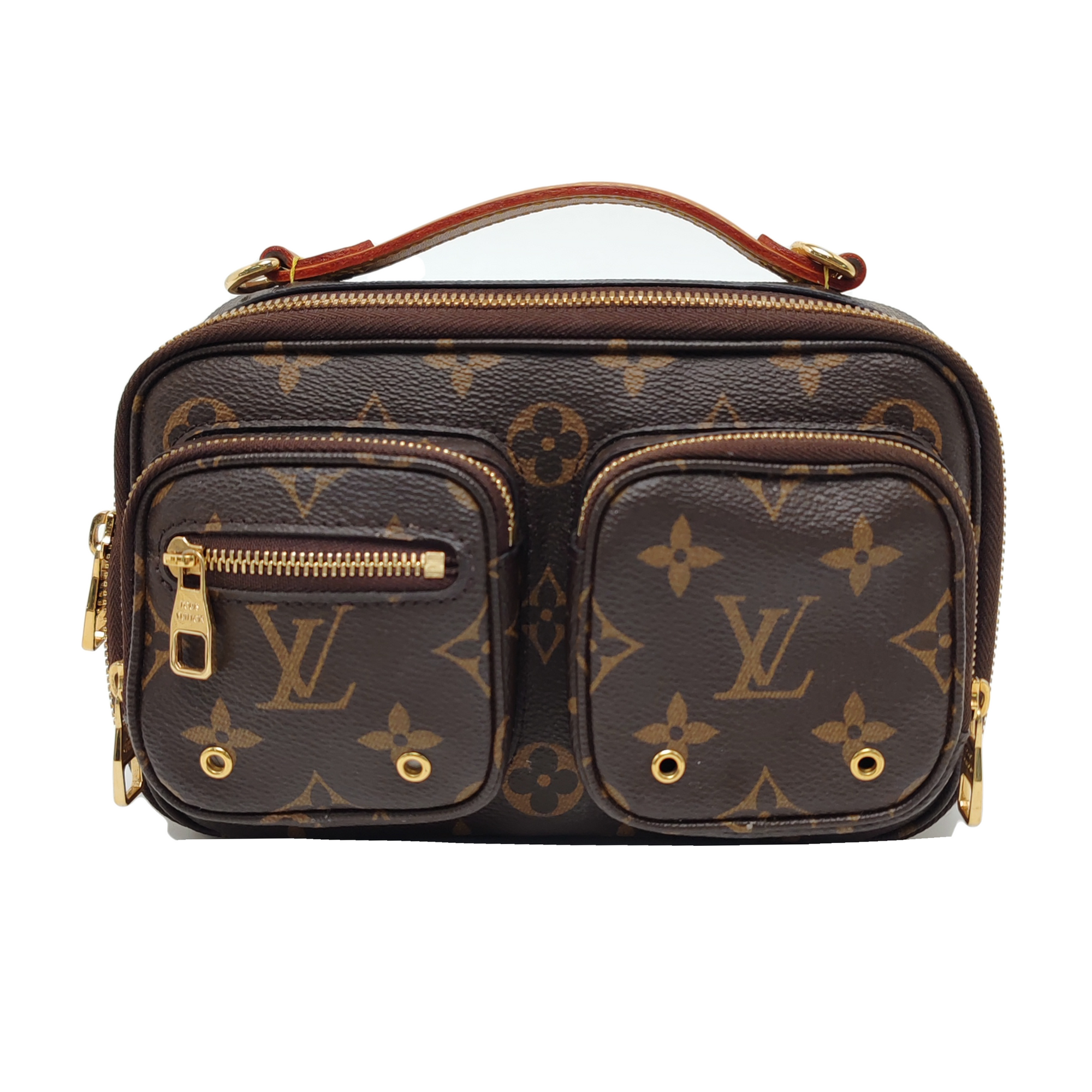 UTILITY Monogram Coated Canvas Brown