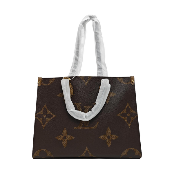 ONTHEGO MM Monogram Coated Canvas Brown