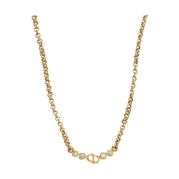 Petit CD Metal Gold Necklace