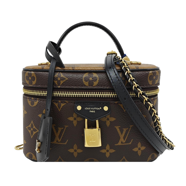 Vanity Chain Pouch Monogram Coated Canvas Brown