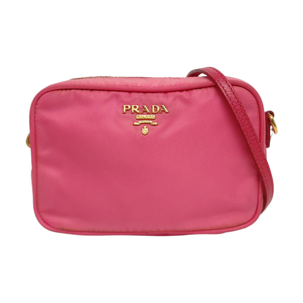 Nylon Shoulder Bag Red