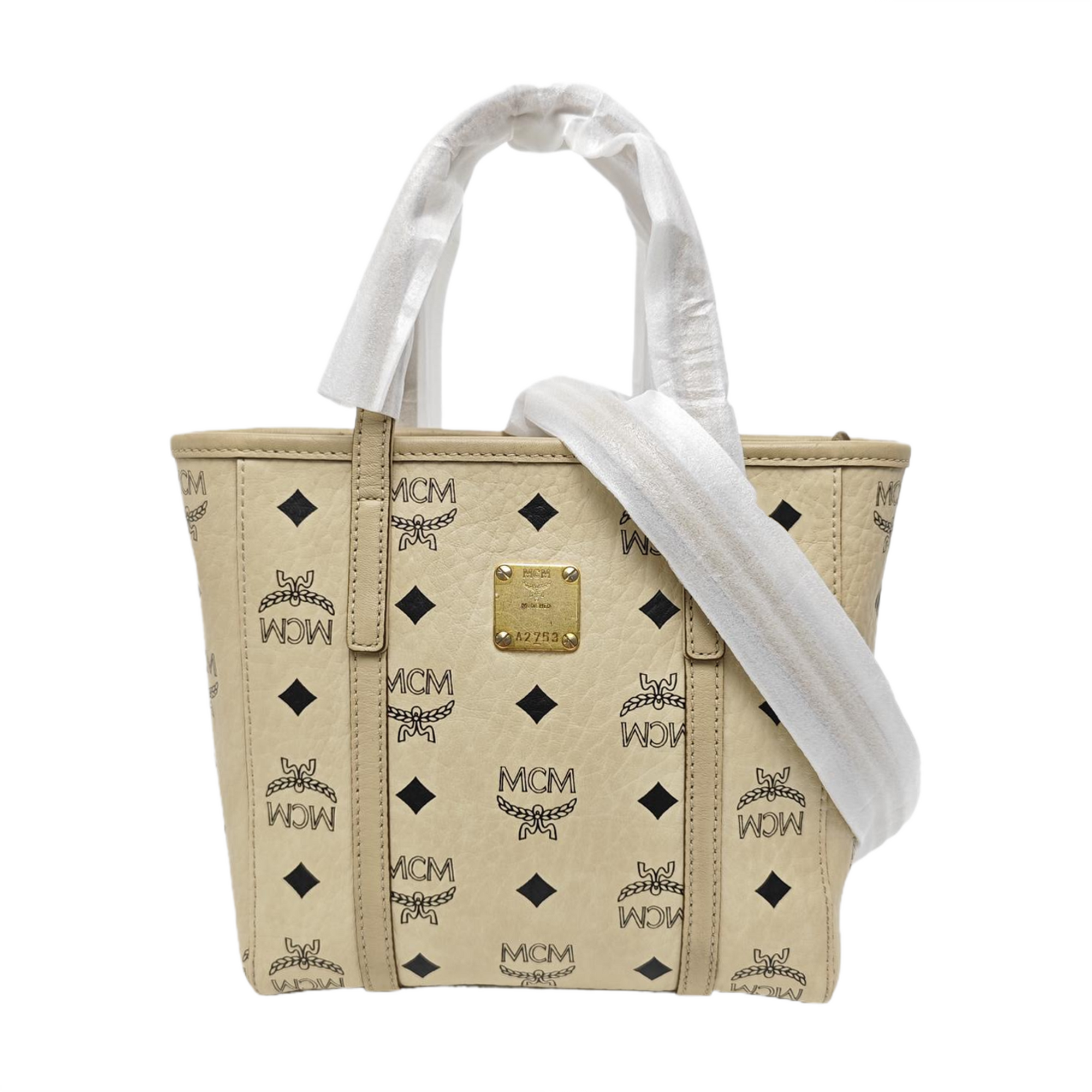 TONI Monogram Coated Canvas Beige