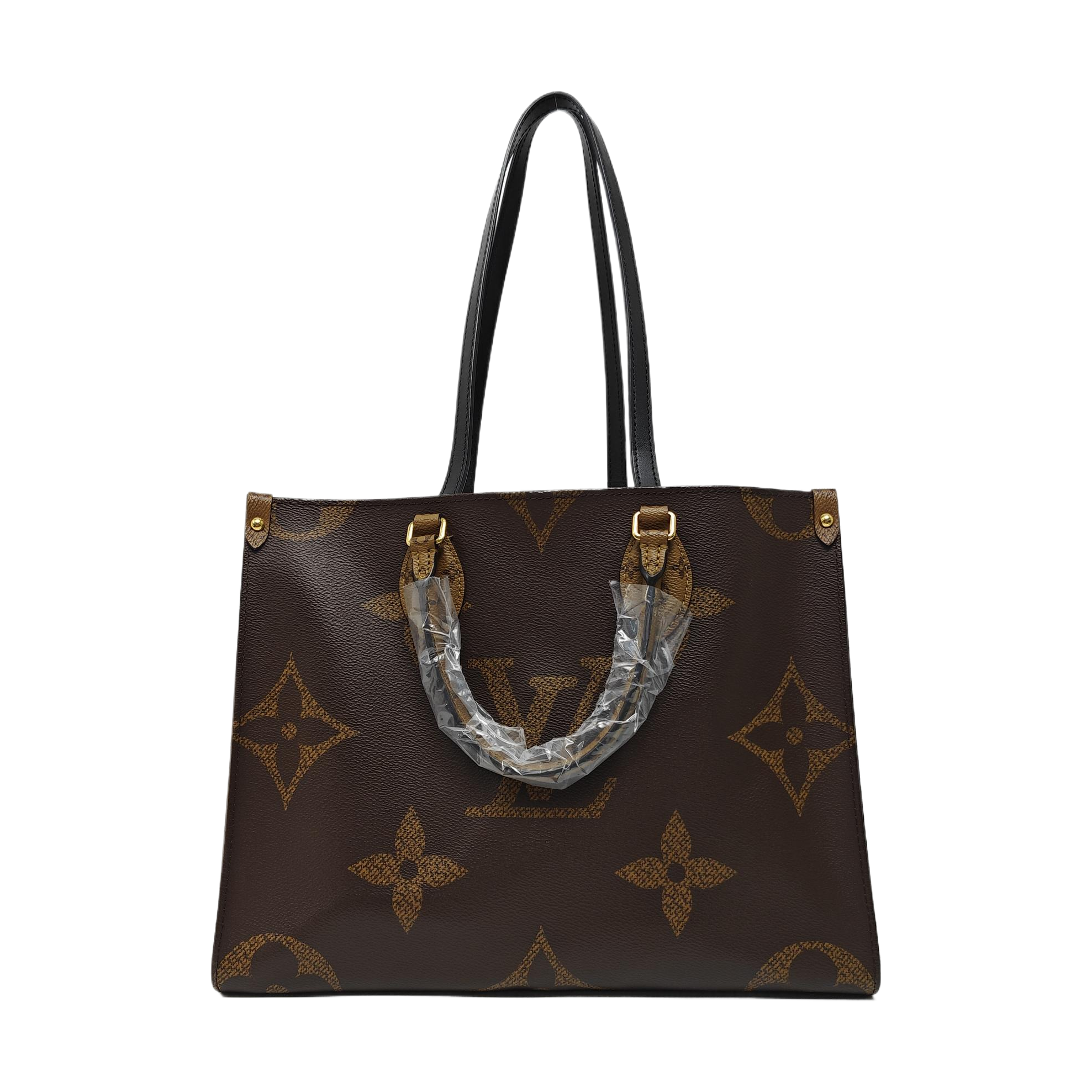 ONTHEGO MM Monogram Coated Canvas Brown