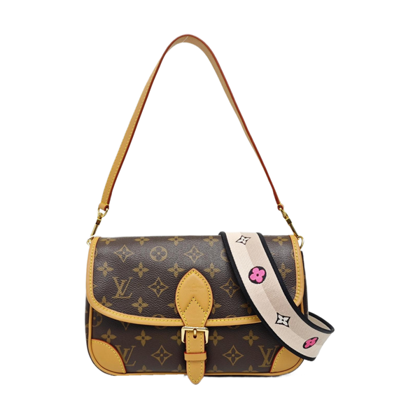 DIANE Monogram Coated Canvas Brown