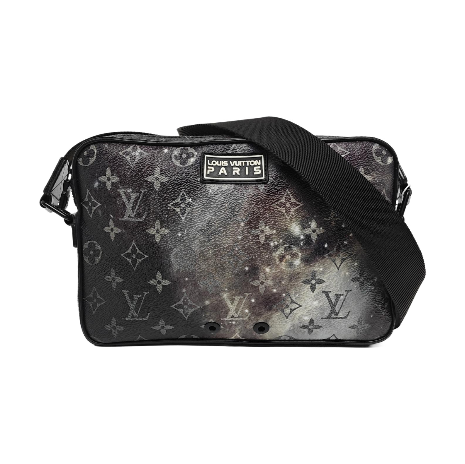 ALPHA Monogram Coated Canvas Gray