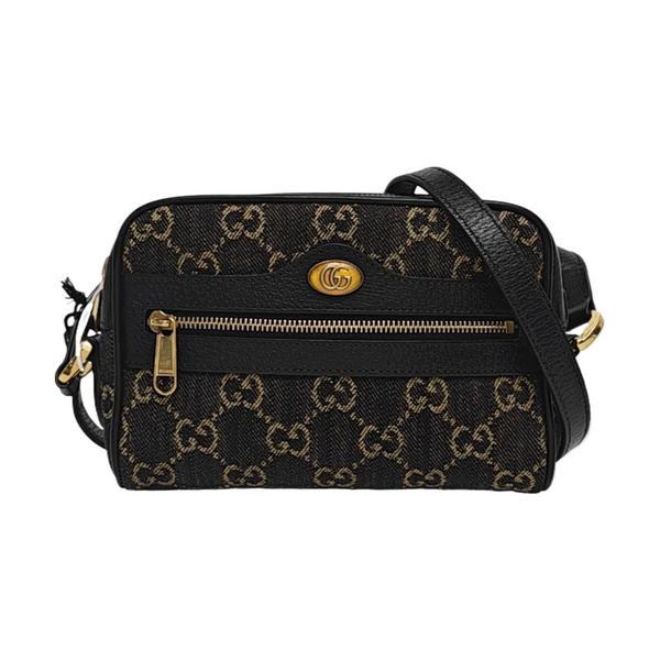 Ophidia Mini Monogram Denim Black